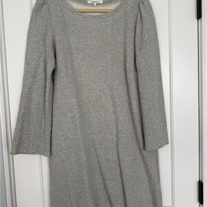 Emerson Fry Gray Sheath Dress with Bell Sleeves